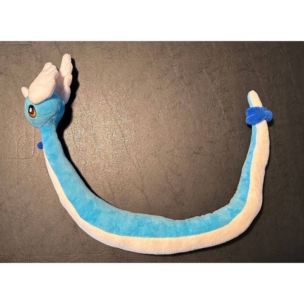 Dragonair Pokemon Plushie Stuffed Blue Animal Toy Cute Figure Soft